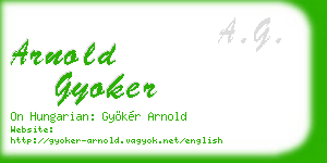 arnold gyoker business card